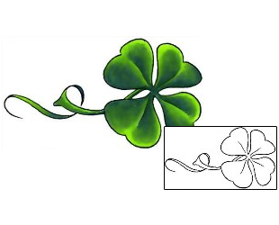 Clover Tattoo Plant Life tattoo | CCF-00175