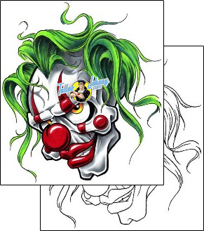 Evil Tattoo clown-tattoos-cherry-creek-flash-ccf-00178