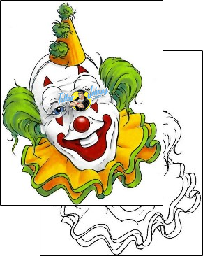 Clown Tattoo clown-tattoos-cherry-creek-flash-ccf-00179