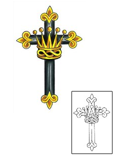 Cross Tattoo Religious & Spiritual tattoo | CCF-00206