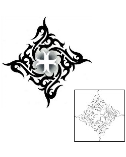 Cross Tattoo Religious & Spiritual tattoo | CCF-00208