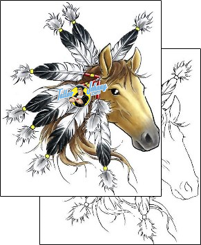 Horse Tattoo animal-horse-tattoos-cherry-creek-flash-ccf-00339