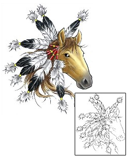 Horse Tattoo Miscellaneous tattoo | CCF-00339