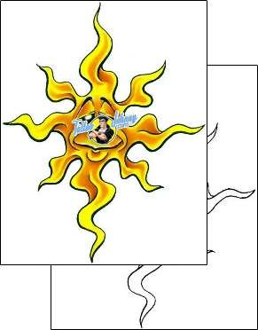 Sun Tattoo astronomy-sun-tattoos-cherry-creek-flash-ccf-00356