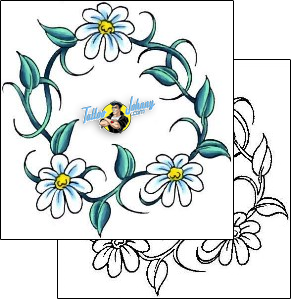 Daisy Tattoo plant-life-daisy-tattoos-cherry-creek-flash-ccf-00371