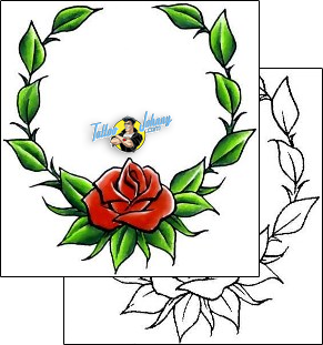 Rose Tattoo plant-life-rose-tattoos-cherry-creek-flash-ccf-00398