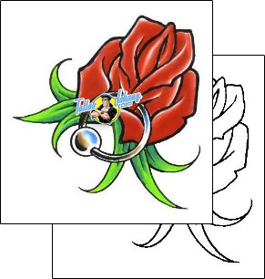 Rose Tattoo plant-life-rose-tattoos-cherry-creek-flash-ccf-00402