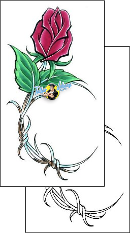 Rose Tattoo plant-life-rose-tattoos-cherry-creek-flash-ccf-00403