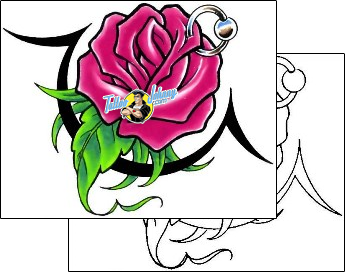 Rose Tattoo plant-life-rose-tattoos-cherry-creek-flash-ccf-00405