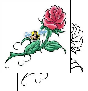 Rose Tattoo plant-life-rose-tattoos-cherry-creek-flash-ccf-00419