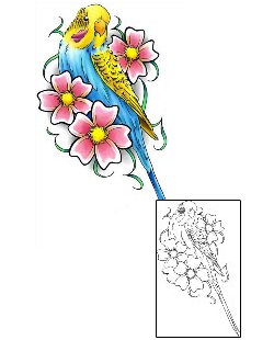 Bird Tattoo Plant Life tattoo | CCF-00424