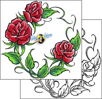 Rose Tattoo plant-life-rose-tattoos-cherry-creek-flash-ccf-00434