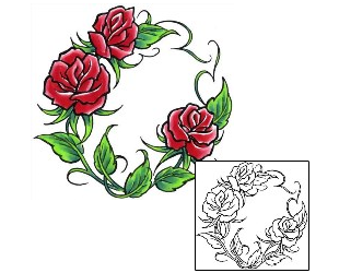 Rose Tattoo Specific Body Parts tattoo | CCF-00434