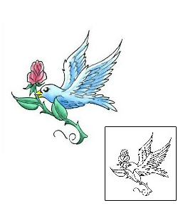 Dove Tattoo Plant Life tattoo | CCF-00438