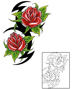 Rose Tattoo Plant Life tattoo | CCF-00444