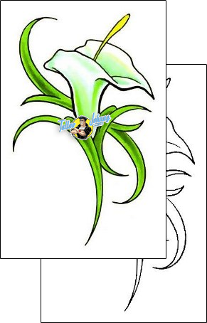Flower Tattoo plant-life-lily-tattoos-cherry-creek-flash-ccf-00458