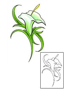 Calla Lily Tattoo Plant Life tattoo | CCF-00458