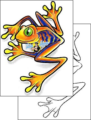 Frog Tattoo reptiles-and-amphibians-frog-tattoos-cherry-creek-flash-ccf-00473