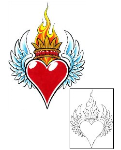 Sacred Heart Tattoo Religious & Spiritual tattoo | CCF-00550
