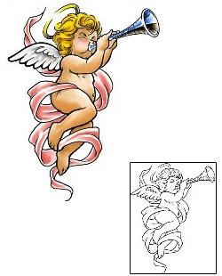 Angel Tattoo Religious & Spiritual tattoo | CCF-00556