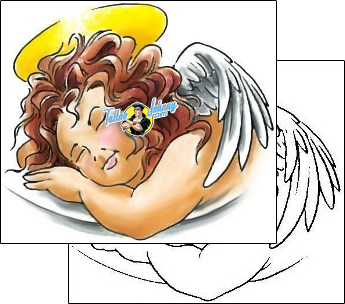 Angel Tattoo religious-and-spiritual-angel-tattoos-cherry-creek-flash-ccf-00557