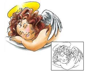 Angel Tattoo Religious & Spiritual tattoo | CCF-00557