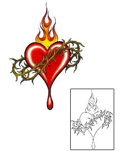 Heart Tattoo Religious & Spiritual tattoo | CCF-00559