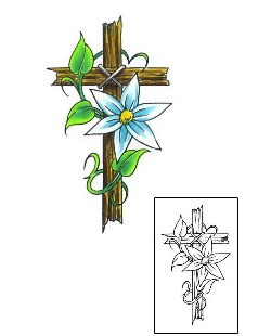 Cross Tattoo Religious & Spiritual tattoo | CCF-00560