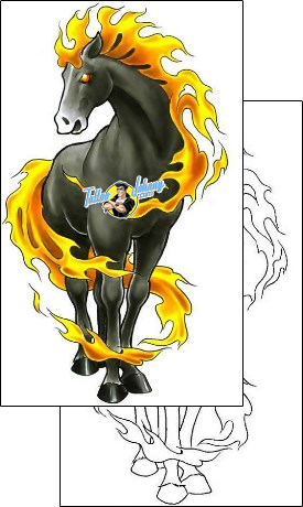 Horse Tattoo animal-horse-tattoos-cherry-creek-flash-ccf-00579