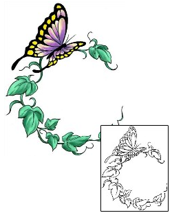 Butterfly Tattoo Specific Body Parts tattoo | CCF-00617