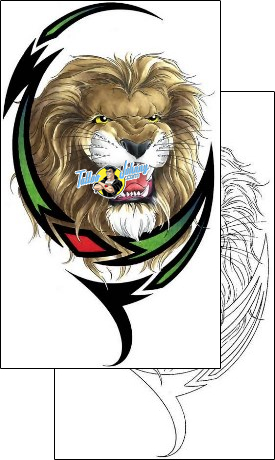 Lion Tattoo animal-lion-tattoos-cherry-creek-flash-ccf-00627