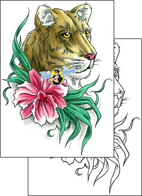 Animal Tattoo mountain-lion-tattoos-cherry-creek-flash-ccf-00655