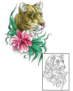 Mountain Lion Tattoo Animal tattoo | CCF-00655