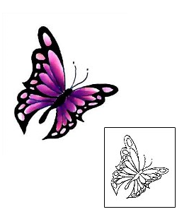 Butterfly Tattoo Insects tattoo | CCF-00672