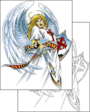 Warrior Tattoo angel-tattoos-cherry-creek-flash-ccf-00691