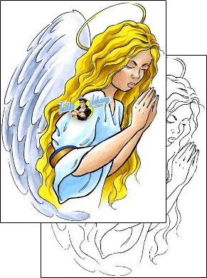 Angel Tattoo religious-and-spiritual-angel-tattoos-cherry-creek-flash-ccf-00693