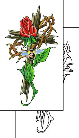 Rose Tattoo plant-life-rose-tattoos-cherry-creek-flash-ccf-00722