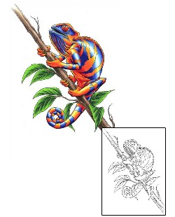 Lizard Tattoo Reptiles & Amphibians tattoo | CCF-00729