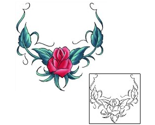 Rose Tattoo Specific Body Parts tattoo | CCF-00743