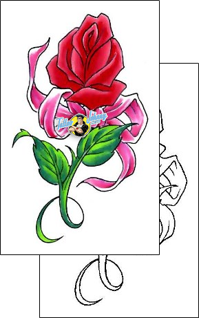 Rose Tattoo plant-life-rose-tattoos-cherry-creek-flash-ccf-00744