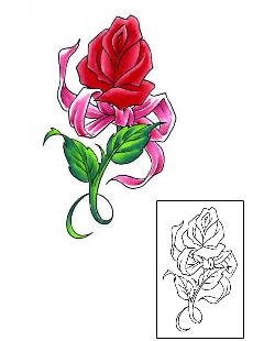 Bow Tattoo Plant Life tattoo | CCF-00744