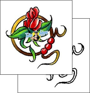 Rose Tattoo plant-life-rose-tattoos-cherry-creek-flash-ccf-00745