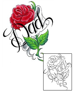 Rose Tattoo Plant Life tattoo | CCF-00746