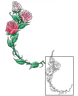 Rose Tattoo Specific Body Parts tattoo | CCF-00755