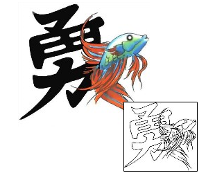 Fish Tattoo Marine Life tattoo | CCF-00774