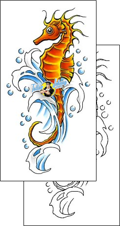 Seahorse Tattoo seahorse-tattoos-cherry-creek-flash-ccf-00779