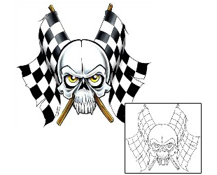 Racing Tattoo Horror tattoo | CCF-00798