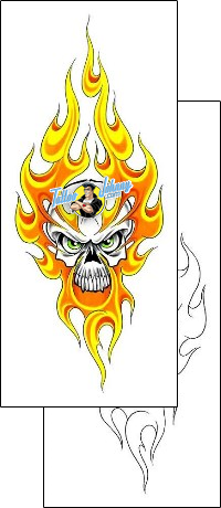 Skull Tattoo horror-skull-tattoos-cherry-creek-flash-ccf-00802