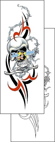 Skull Tattoo horror-skull-tattoos-cherry-creek-flash-ccf-00809