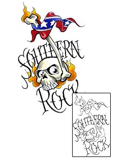 Fire – Flames Tattoo Southern Rock Tattoo
